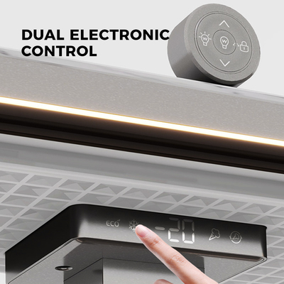 多機能 150L ボリューム ワイン クーラー 冷蔵庫 クンフー お茶台 家具用