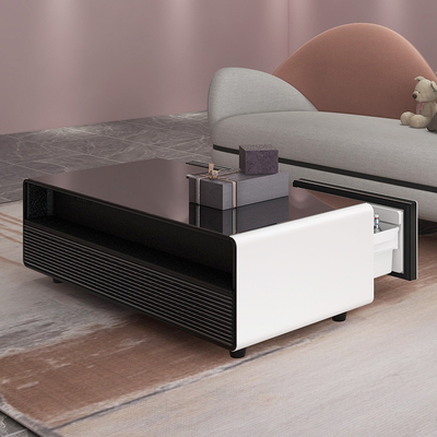 モダンな高級リビングルーム家具 スマート冷蔵庫と冷却引き出しのコーヒーテーブル