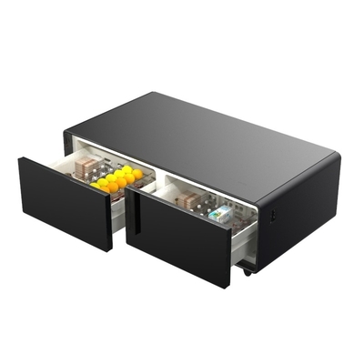 ミニ冷蔵庫と音楽プレーヤーが組み込まれている多機能家庭用コーヒーテーブル