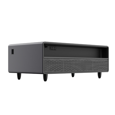 ホテルのゲスト ミニ冷蔵庫 音楽スピーカーと電話充電台 60W ガラスドア