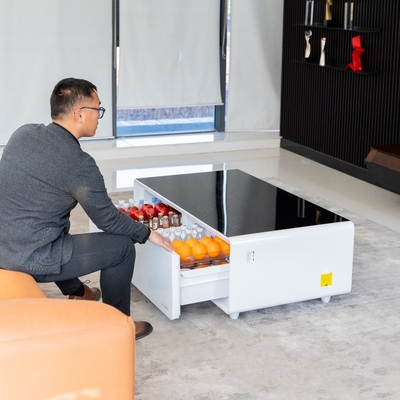 ホーム 家具 一般 スマートコーヒーテーブル フローズドローバーとワイヤレス充電
