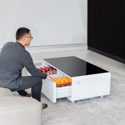 スマート家具 ワイヤレス充電と音楽プレーヤーの現代リビング カフェテーブル