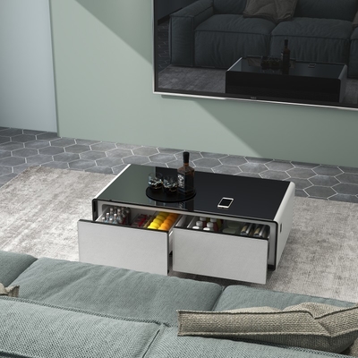 ダブルドア ダブルゾーン ワインと飲料冷蔵庫 ビール冷蔵庫 スマートコーヒーテーブル 75W