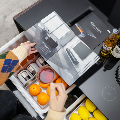 スマート コーヒーテーブル 135L 冷蔵庫 容量 ダブル 引き出し 無線充電 ミニ 冷蔵庫
