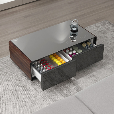 このコーヒーテーブルでリビングを美しくする 組み込み音楽プレーヤーとUSB充電