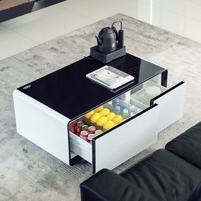 モダンなデザインスタイル スマート家具 多機能コーヒーテーブル付きワインクーラー