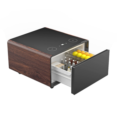 110-240V メタル ミニコーヒーテーブル 冷蔵庫 無線充電とスマート機能