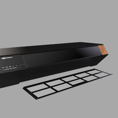 モダンな木製テレビテーブルキャビネット 多機能電気LEDタッチエアコン