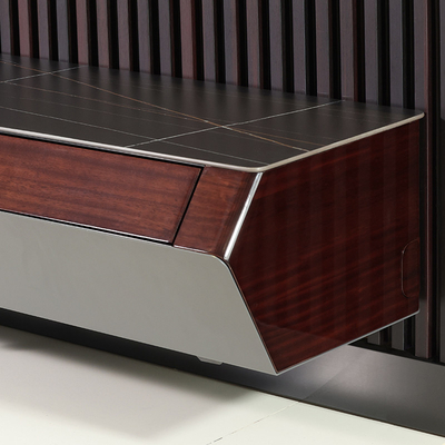 オフィスやリビングルームのエンターテインメント用 LEDタッチテレビキャビネット