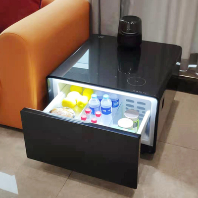 多機能 リビング 具 スマート カフェテーブル 冷蔵庫とスピーカー