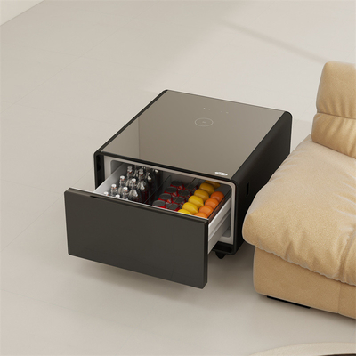 冷蔵庫 USB インターフェイス アルミ金属型モダンスマートコーヒーテーブル