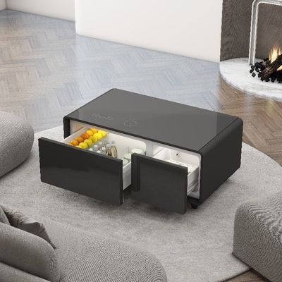 オフィス ホーム 家具 テクノロジー コーヒーテーブル 冷蔵庫の引き出しとワイヤレス充電器