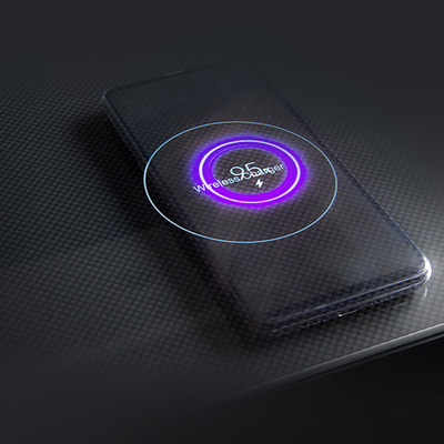 スマートベッドサイドテーブル 65L 冷蔵庫とワイヤレス充電 温かいガラステーブル