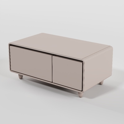 リビング 家具 ワイヤレス充電とミニ冷蔵庫の現代コーヒーテーブル